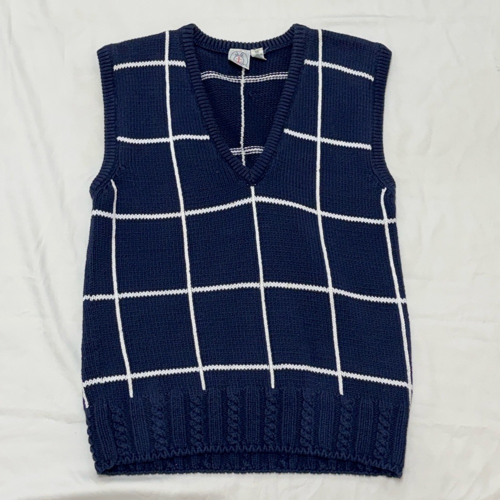 JG Hook 100% Cotton Knit Sweater Vest